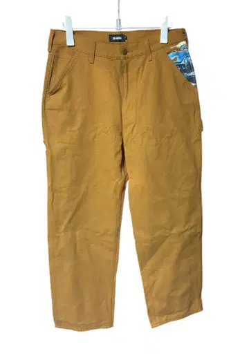 XLARGE 브라운 워크 팬츠 그래피티