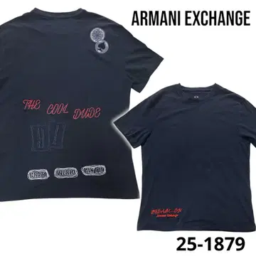ARMANI EXCHANGE 아르마니 익스체인지 자수 티셔츠 M