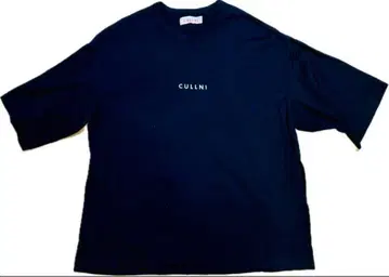 CULNI 블랙 오버 사이즈 티셔츠