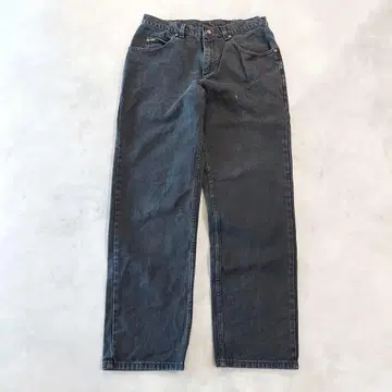 Lee Lee W34 블랙 데님 하의 팬츠 구제 의류 검정 14861