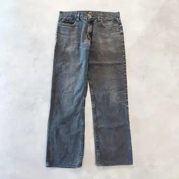 Lee  W34 블랙 데님 하의 팬츠 구제 의류 블랙 14860