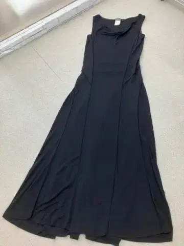 (K07118) DKNY 레이온 100% 신축 롱 원피스 S