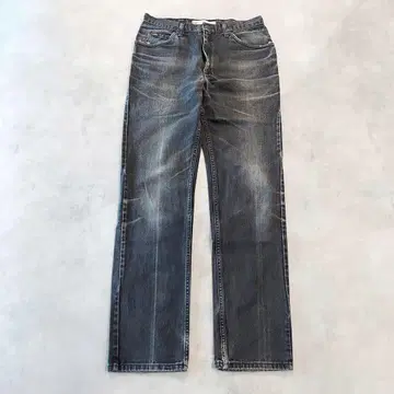 Lee 리 W34 블랙 데님 하의 팬츠 구제 의류 블랙 14859