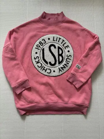 Little Sunny Bite big logo sweat 핑크