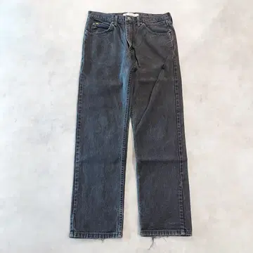 Lee 리 W34 블랙 데님 하의 팬츠 구제 의류 블랙 14858