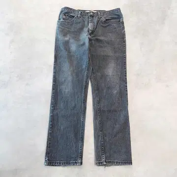 Lee 리 W36 블랙 데님 하의 팬츠 구제 의류 검정 수염 14857