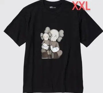 kaws 카우스 UNIQLO 유니클로 T셔츠 XXL 블랙