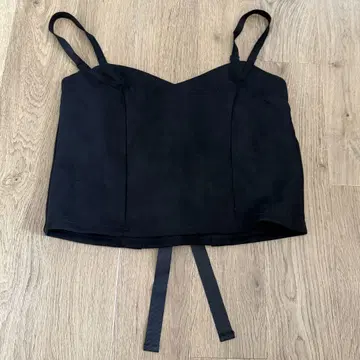 PAGEBOY 페이지 보이 블랙 레이스업 뷔스티에