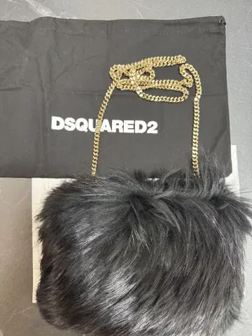 DSQUARED2 인조 모피 클러치백/숄더백