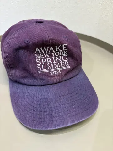 AWAKE New York 퍼플 캡 페이드 구제 의류 빈티지
