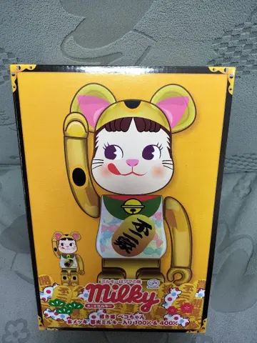 BE@RBRICK 마네키네코 페코짱 금도금 축광 밀키 포함