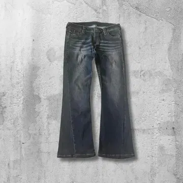 부츠컷 데님 플레어 데님 남성용 아메카지 그런지 워크 y2k