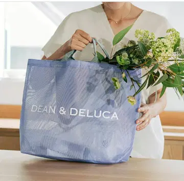 DEAN&DELUCA 메쉬 토트백 라일락 L 사이즈