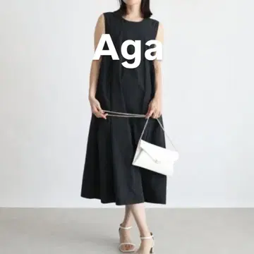 [새상품급] Aga A라인 실루엣 원피스 블랙 야마다야 일본제