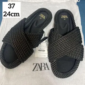 [새상품] ZARA 자라 블랙 샌들 37