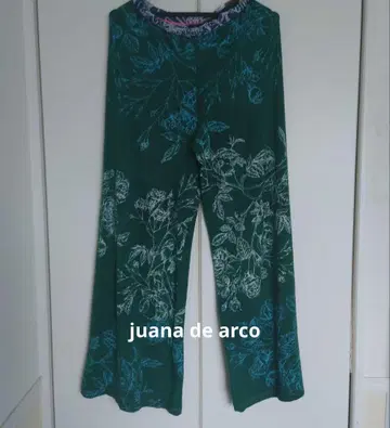 juana de arco 와이드 팬츠 그린 장미 허리밴딩