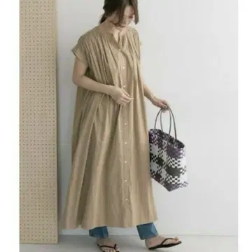 어반 리서치 도어스 코튼 보일 맥시 원피스 저널 스탠다드