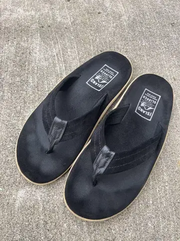 ISLAND SLIPPER 블랙 비치 샌들 사이즈 9 (약 27cm)