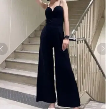 GYDA 리브 베어 맨투맨 올인원 블랙