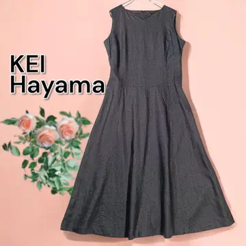 케이하야마 KEI Hayama 린넨 100% 롱 원피스 린넨 사이즈 3