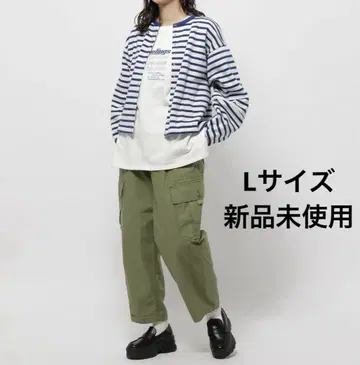 니코앤드 백 새틴 카고 팬츠 L 미사용 새상품