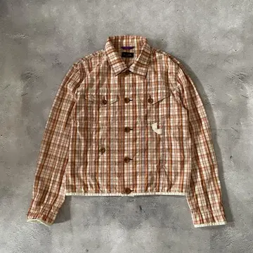 Vintage PaulSmith 트래커 자켓 마드라스 체크 숏 기장