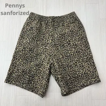 Pennys sanforized 페니스 레오파드 하프 팬츠 M