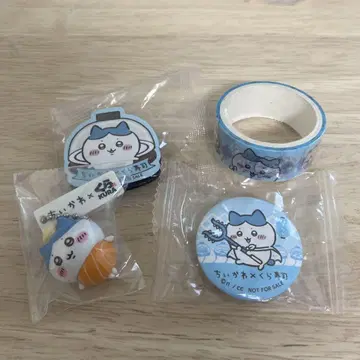 치이카와 (먼작귀) 쿠라스시 하치와레 세트 피규어 캔뱃지 마그넷 덤