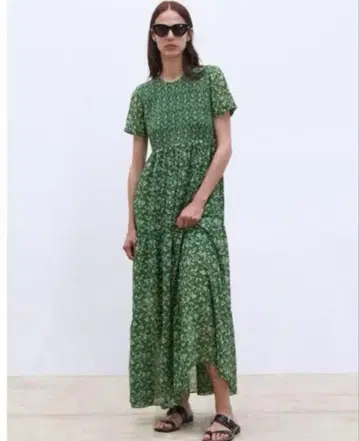ZARA 롱 원피스 맥시 길이 원피스 자라 M
