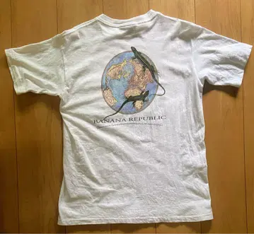 90's BANANA REPUBLIC USA제 애니멀 티셔츠 도마뱀