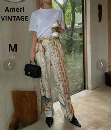택 포함 미사용 Ameri RILEY HOROSCOPE PANTS 베이지