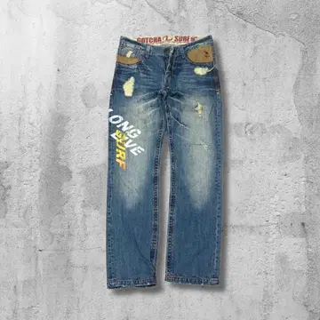 GOTCHA SURF 데미지 데님 디자인 아메카지 스트릿 레트로