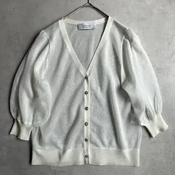 룰루윌비 23ss SPARKLE 비쥬 가디건 시어 V넥