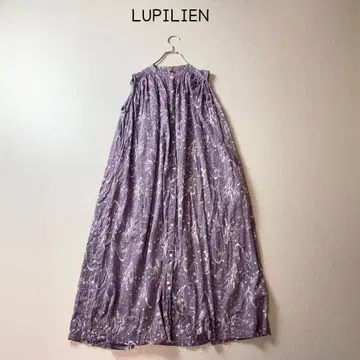 LUPILIEN 나츄란 취급 밴드 카라 개더 원피스