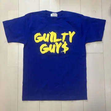 guiltyguys 티셔츠 사이즈 S 파랑 로고 노랑