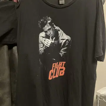 FIGHT CLUB 그래픽 티셔츠 블랙