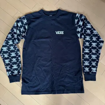 VANS 스컬 프린트 긴팔 티셔츠