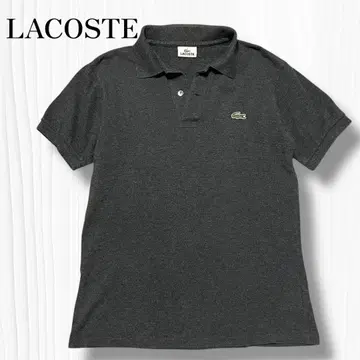 LACOSTE (라코스테) 피케 셔츠 심플 다크 그레이 2