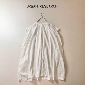 URBAN RESEARCH 인도 면 개더 튜닉 약간 비침