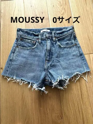 MOUSSY 마우지 데님 숏팬츠 0 사이즈