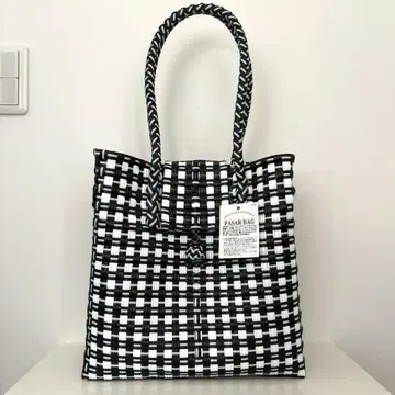 새상품 PASAR BAG 파사르백 프라카고백 블랙 x 화이트