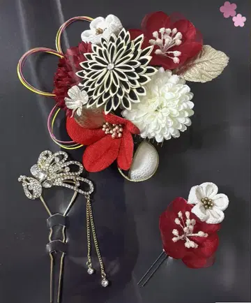 꽃 마음 머리 장식 꽃 장식