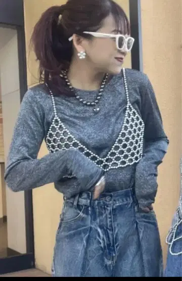 [새상품급] JEANASIS 라메텐지쿠 시어 LS TEE 블랙 계열 기타
