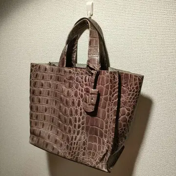 훌라 FURLA 핸드백 미니 토트 악어 엠보싱