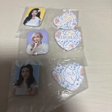 YUNAH IROHA 핀 배지 6개 세트