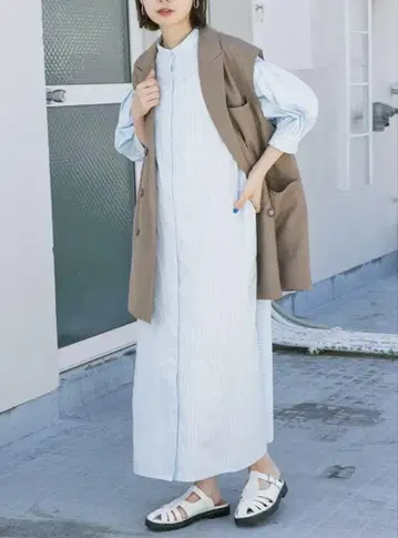 어반 리서치 KBF 롱 원피스 원피스 스트라이프 새상품