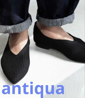안티카 V컷 니트 펌프스