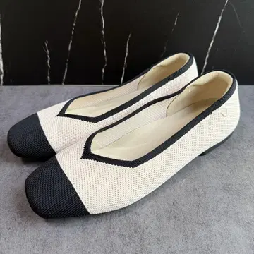 새상품 VIVAIA 스퀘어토 플랫슈즈 36.5 23cm