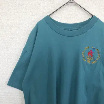 헤인즈 t셔츠 싱글 스티치 자수 미국 빈티지 의류 L 1925