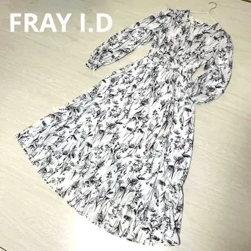 FRAY I.D 프레이 아이디 꽃무늬 롱 기장 원피스 데이트 고급스러운